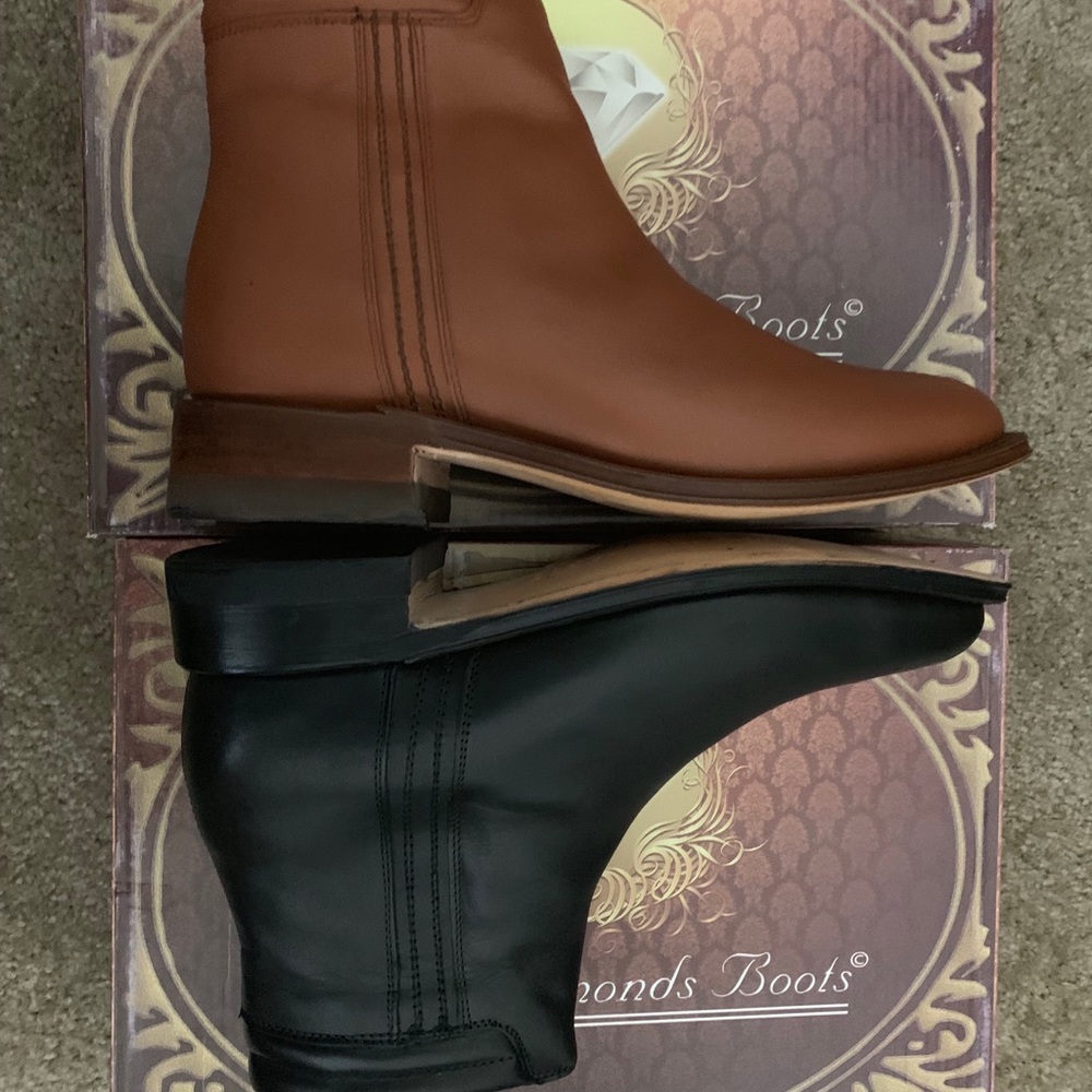 Leather Boots with Zipper! Made in Mexico!